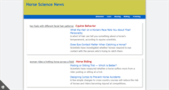 Desktop Screenshot of horsesciencenews.com